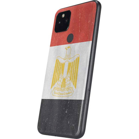 Egypt Flag Distressed Google Pixel 5a Skin